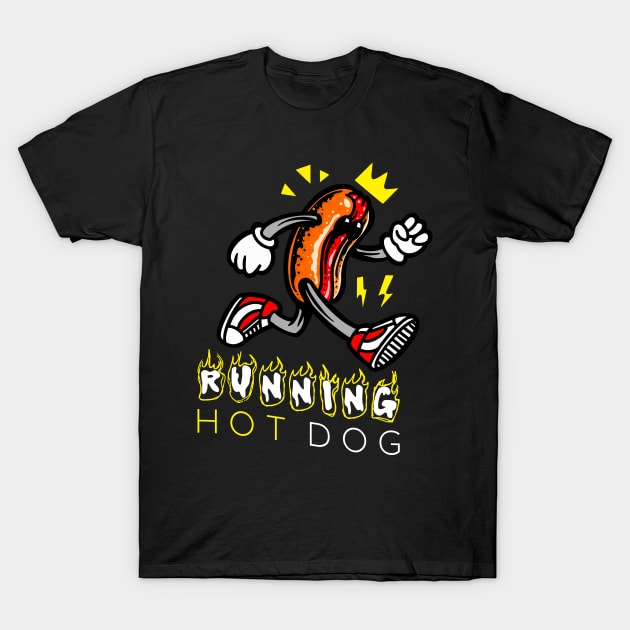 Running Hot Dog T-Shirt by 99% Match